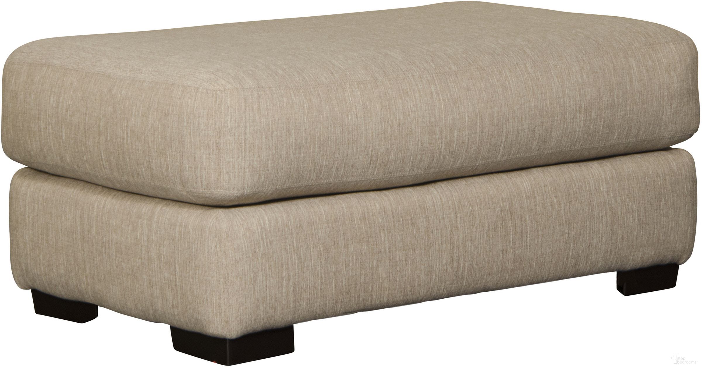 The appearance of Ava Cashew Ottoman designed by Jackson in the transitional interior design. This beige piece of furniture was selected by 1StopBedrooms from Ava Collection to add a touch of cosiness and style into your home. Sku: 449810179636. Material: Polyester.