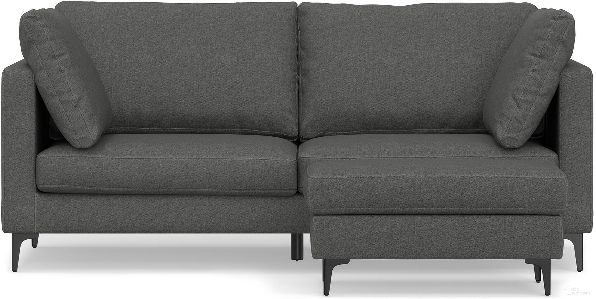 The appearance of Ava Woven Performance Fabric 76 Inch Sofa and Ottoman Set In Pebble Grey designed by Simpli Home in the transitional interior design. This pebble grey piece of furniture was selected by 1StopBedrooms from Ava Collection to add a touch of cosiness and style into your home. Sku: AXCSWOAVA76-PBG. Material: Plywood.