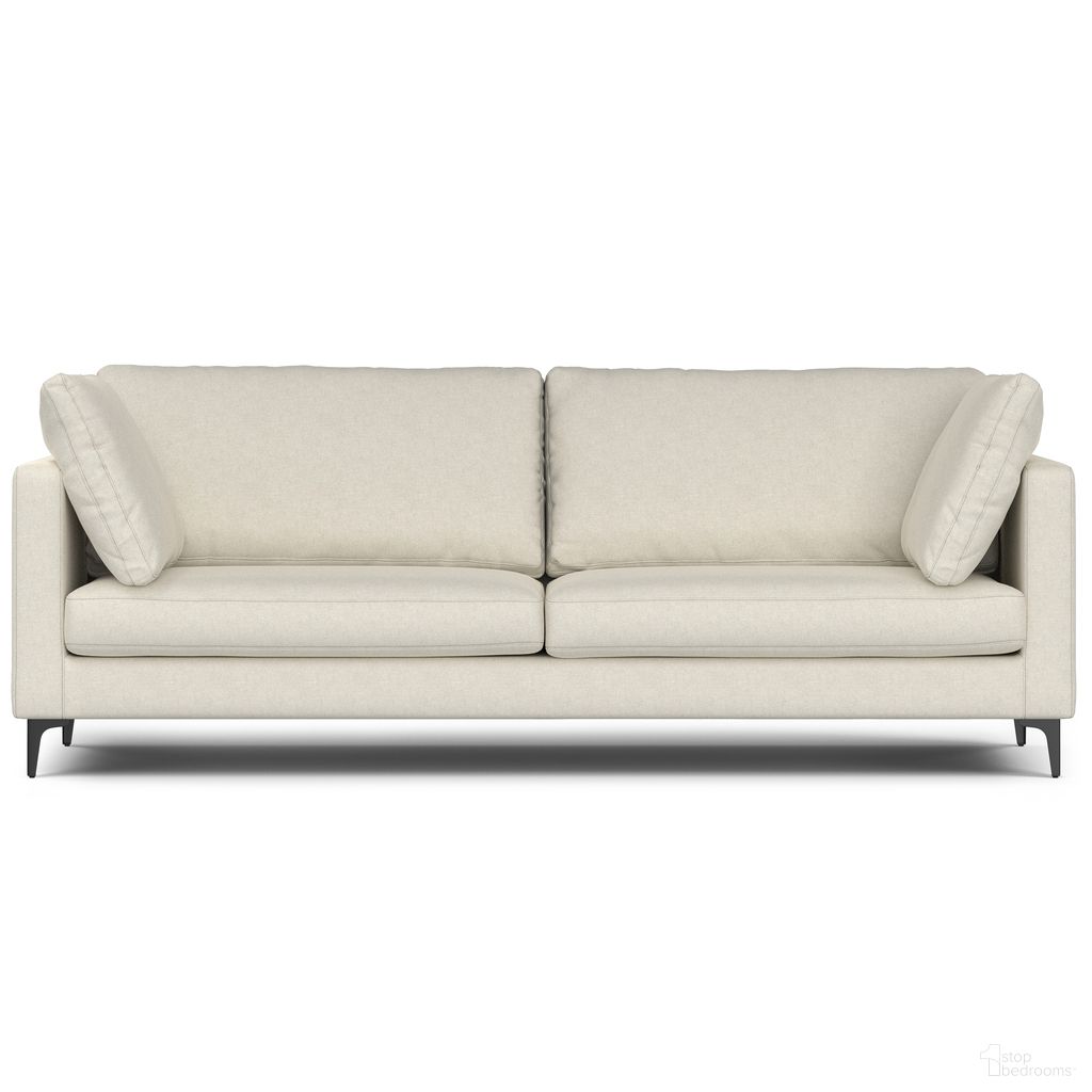 The appearance of Ava Woven Performance Fabric 90-inch Sofa In Cream designed by Simpli Home in the transitional interior design. This cream piece of furniture was selected by 1StopBedrooms from Ava Collection to add a touch of cosiness and style into your home. Sku: AXCSOFAVA90-CR. Material: Plywood.