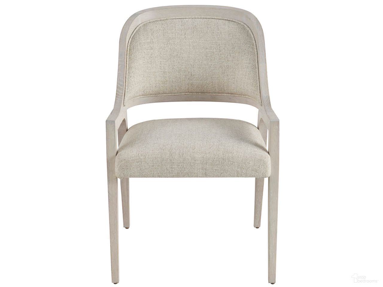 The appearance of Avaline Arm Chair In White Oak designed by Universal in the modern / contemporary interior design. This white oak piece of furniture  was selected by 1StopBedrooms from Avaline Collection to add a touch of cosiness and style into your home. Sku: U428625. Material: Polyester. Chair Type: Arm Chair.