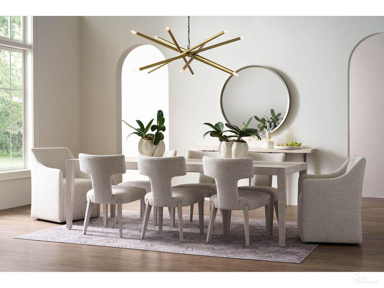 The appearance of Avaline Dining Room Set In White Oak designed by Universal in the modern / contemporary interior design. This white oak piece of furniture was selected by 1StopBedrooms from Avaline Collection to add a touch of cosiness and style into your home. Sku: U428652;U428628P. Table Base Style: Legs. Material: Wood. Table Top Shape: Rectangular. Size: 40" x 72".