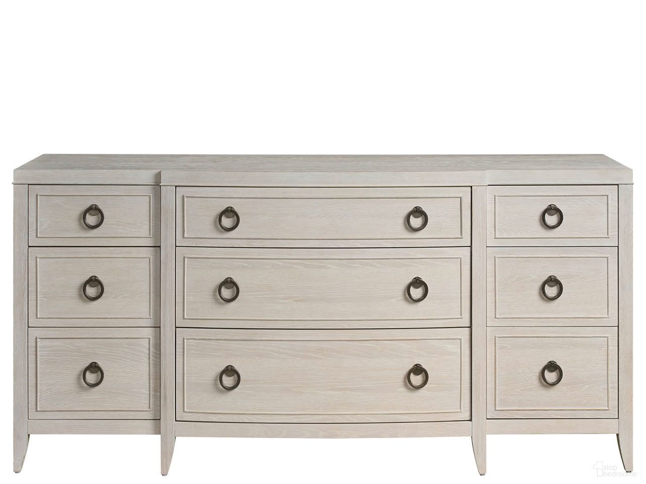 The appearance of Avaline Dresser In White Oak designed by Universal in the modern / contemporary interior design. This white oak piece of furniture was selected by 1StopBedrooms from Avaline Collection to add a touch of cosiness and style into your home. Sku: U428040. Material: Wood.