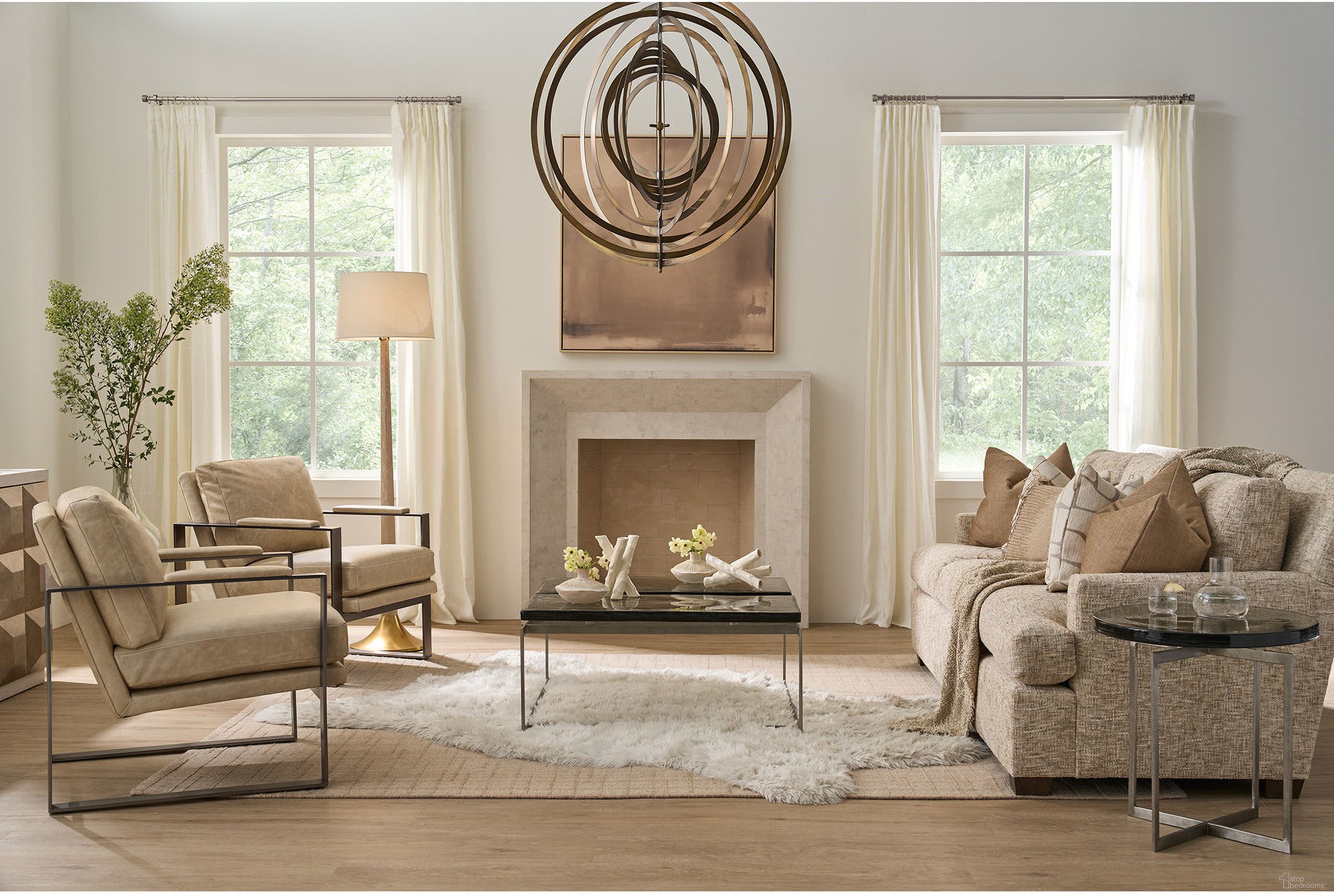 The appearance of Avaline Occasional Table Set In Smoke designed by Universal in the modern / contemporary interior design. This smoke piece of furniture was selected by 1StopBedrooms from Avaline Collection to add a touch of cosiness and style into your home. Sku: U428839;U428815. Material: Wood.
