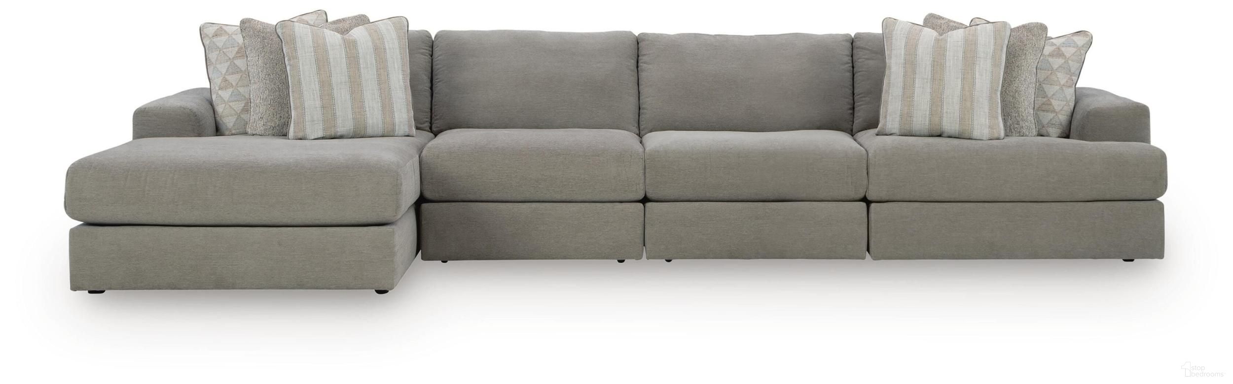Avaliyah 4-Piece Sectional with Chaise In Ash
