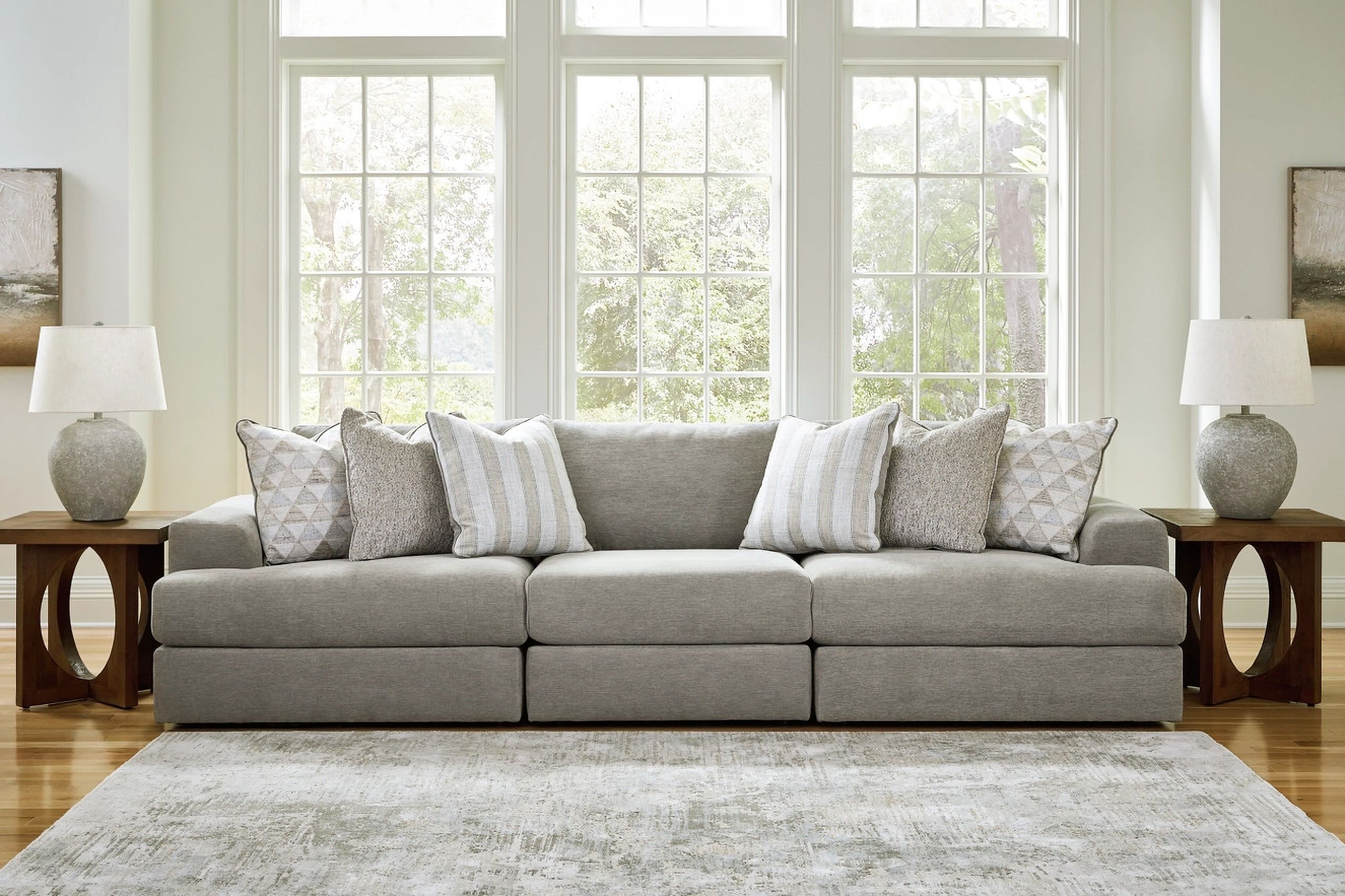 The appearance of Avaliyah Sofa In Ash designed by Signature Design by Ashley in the modern / contemporary interior design. This ash piece of furniture was selected by 1StopBedrooms from Avaliyah Collection to add a touch of cosiness and style into your home. Sku: 5810346;5810364;5810365. Material: Fabric.