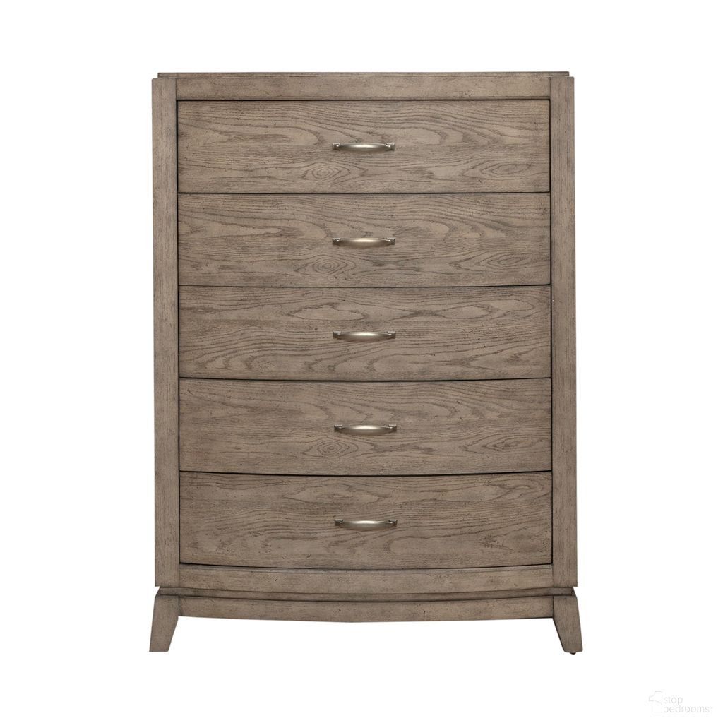 The appearance of Avalon 5 Drawer Chest In Brown designed by Liberty in the modern / contemporary interior design. This brown piece of furniture  was selected by 1StopBedrooms from Avalon Collection to add a touch of cosiness and style into your home. Sku: 805-BR41. Material: Rubberwood.
