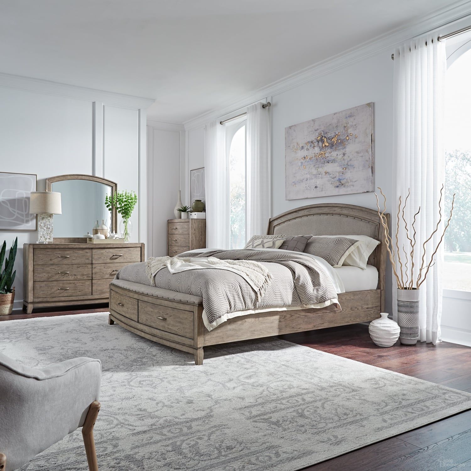 The appearance of Avalon Storage Bedroom Set In Brown designed by Liberty in the modern / contemporary interior design. This brown piece of furniture was selected by 1StopBedrooms from Avalon Collection to add a touch of cosiness and style into your home. Sku: 805-BR23FS;805-BR23HU;805-BR90RSP;805-BR61. Bed Type: Storage Bed. Bed Size: Queen. Material: Rubberwood.