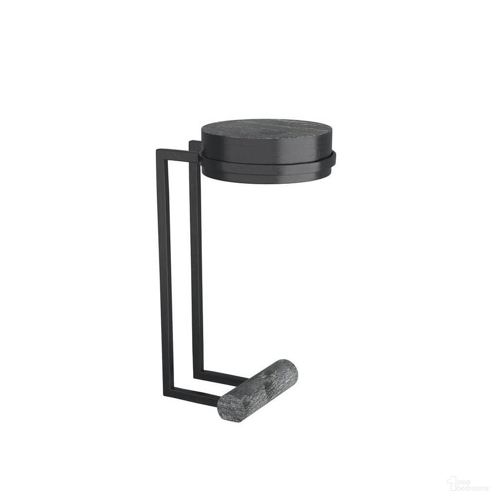 The appearance of Avalos Accent Table In Black designed by Arteriors in the industrial interior design. This black piece of furniture  was selected by 1StopBedrooms from Avalos Collection to add a touch of cosiness and style into your home. Sku: FAI07. Material: Marble.
