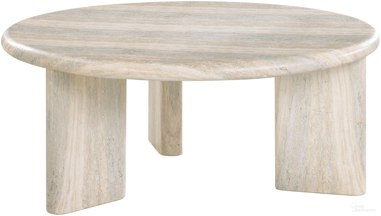 Avaya Concrete and Fiberglass Indoor/Outdoor Coffee Table In Natural