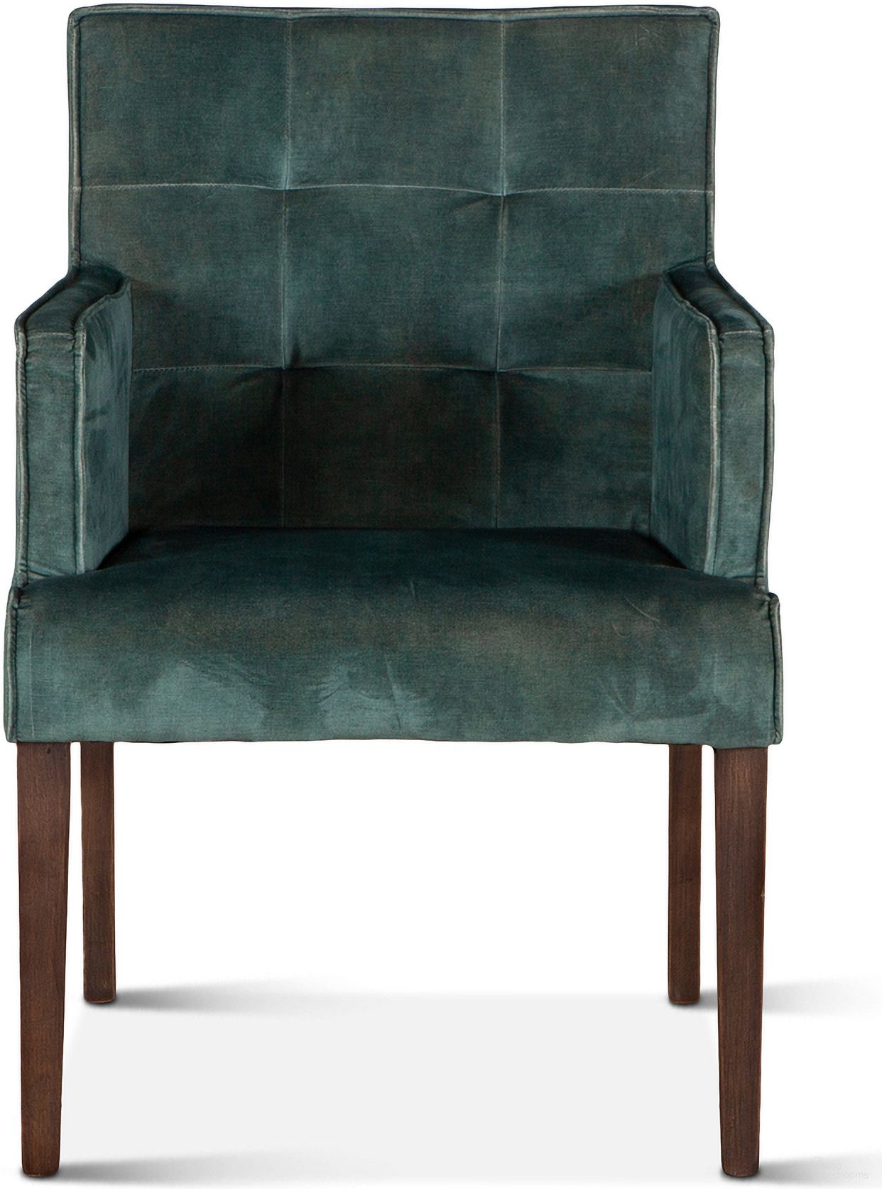 The appearance of Aven Armchair In Dark Green Velvet with Dark Legs designed by Home Trends and Design in the modern / contemporary interior design. This dark green piece of furniture was selected by 1StopBedrooms from Aven Collection to add a touch of cosiness and style into your home. Sku: ZWAY11-GVAM. Material: Wood. Chair Type: Arm Chair.