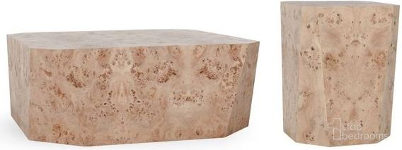 The appearance of Avena Occasional Table Set In Natural Tone designed by Classic Home in the transitional interior design. This natural piece of furniture  was selected by 1StopBedrooms from Avena Collection to add a touch of cosiness and style into your home. Sku: 51031562;51031560. Material: Veneer.