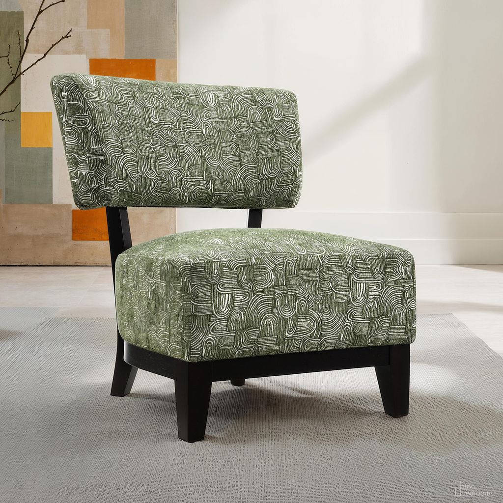 The appearance of Aveni Accent Chair In Green designed by Furniture of America in the modern / contemporary interior design. This green piece of furniture was selected by 1StopBedrooms from Aveni Collection to add a touch of cosiness and style into your home. Sku: FM-AC6008GR. Material: Fabric.