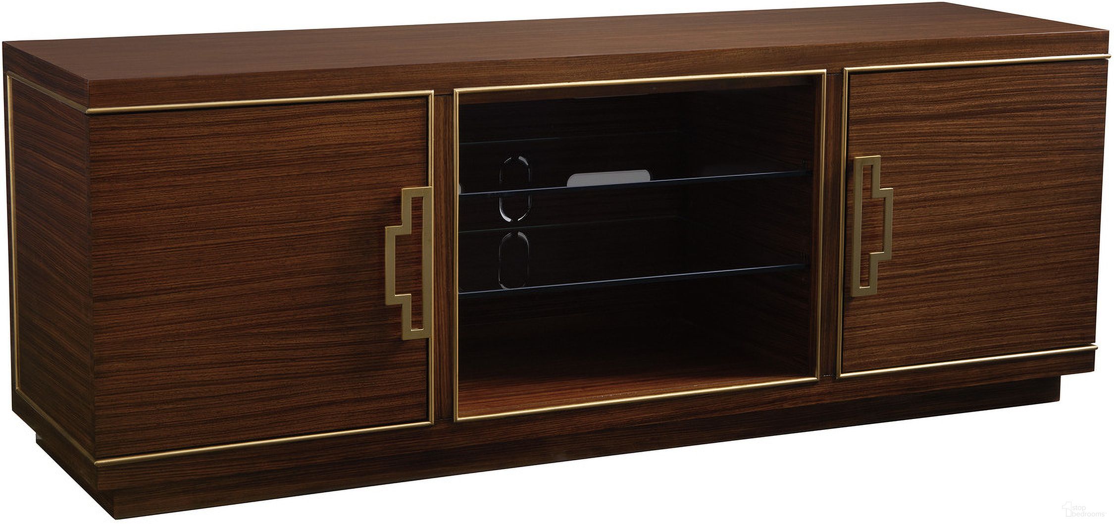 The appearance of Aventura Aria Media Console In Nouvel designed by Sligh in the modern / contemporary interior design. This nouvel piece of furniture  was selected by 1StopBedrooms from Aventura Collection to add a touch of cosiness and style into your home. Sku: 195-660. Material: Wood.
