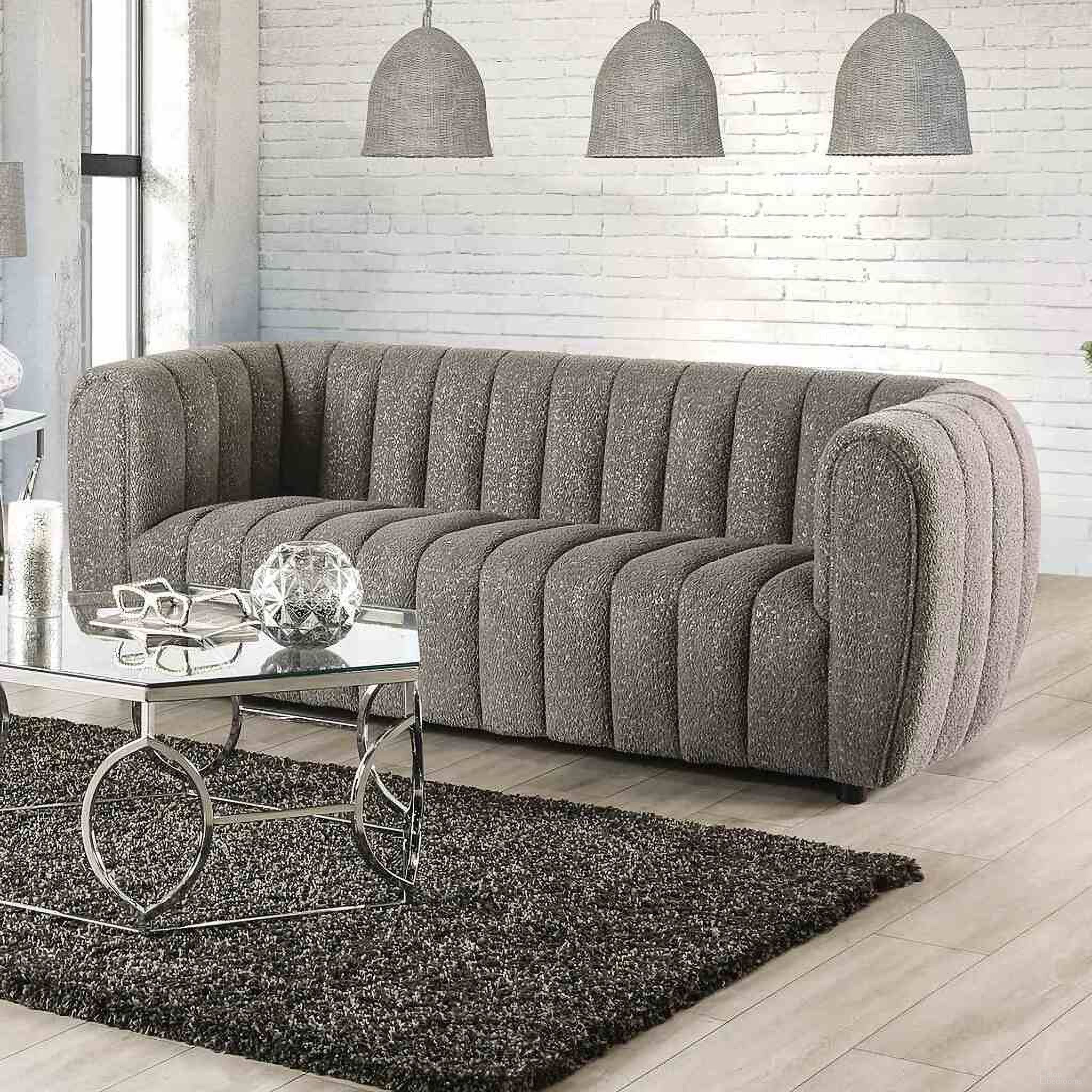 Aversa Sofa In Charcoal Gray