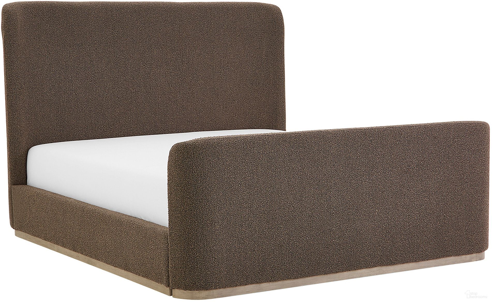 The appearance of Avery Polyester Upholstered with Solid Wood Brushed Smoke Wood Queen Bed In Brown designed by Alder And Tweed in the modern / contemporary interior design. This brown piece of furniture was selected by 1StopBedrooms from Indulge Collection to add a touch of cosiness and style into your home. Sku: AT40100Q-RRS. Material: Polyester. Bed Size: Queen. Bed Type: Upholstered Bed.