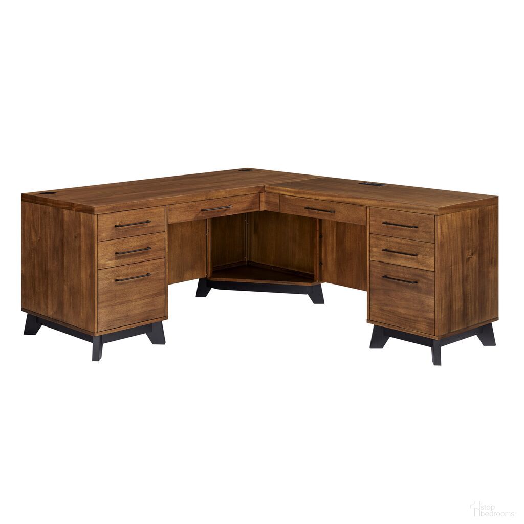 The appearance of Avery RHF Return for Pedestal L-Desk In Rich Medium Brown designed by Martin Furniture in the modern / contemporary interior design. This rich medium brown piece of furniture was selected by 1StopBedrooms from Avery Collection to add a touch of cosiness and style into your home. Sku: IMAV664R-KIT. Material: Solid Hardwood.
