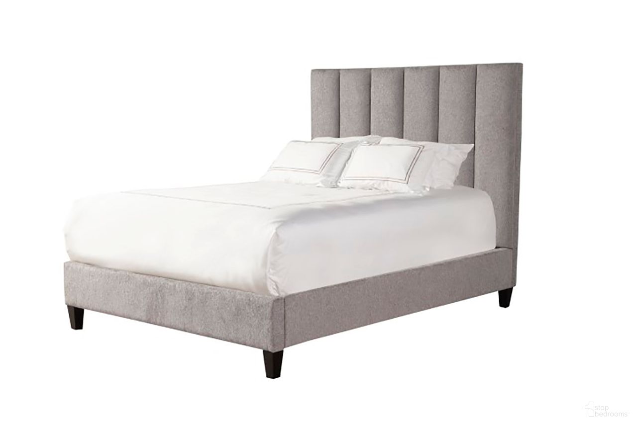 The appearance of Avery Stream Gray King Upholstered Panel Bed designed by Parker House in the transitional interior design. This gray piece of furniture was selected by 1StopBedrooms from Avery Collection to add a touch of cosiness and style into your home. Sku: BAVE#9000HB-STR;BAVE#9020FBR-STR. Bed Type: Panel Bed. Material: Polyester. Bed Size: King.