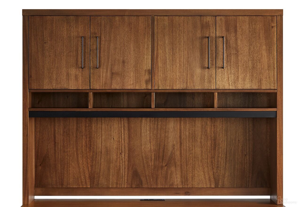 The appearance of Avery Wood Hutch With Doors In Rich Medium Brown designed by Martin Furniture in the modern / contemporary interior design. This rich medium brown piece of furniture was selected by 1StopBedrooms from Avery Collection to add a touch of cosiness and style into your home. Sku: IMAV642. Material: Solid Hardwood.