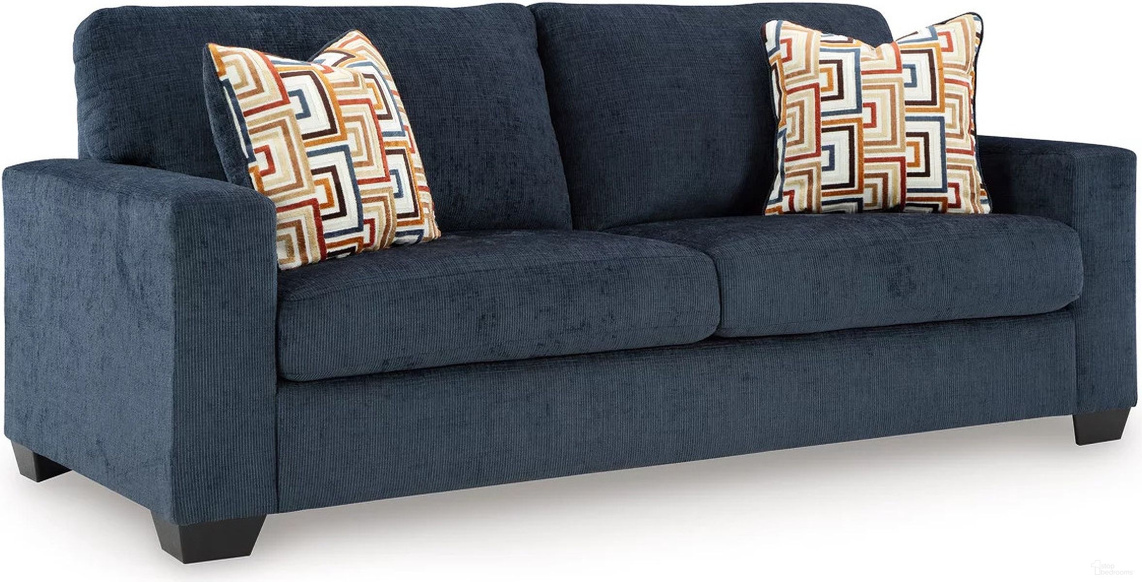 The appearance of Aviemore Queen Sofa Sleeper In Ink designed by Signature Design by Ashley in the modern / contemporary interior design. This ink piece of furniture was selected by 1StopBedrooms from Aviemore Collection to add a touch of cosiness and style into your home. Sku: 2430339. Material: Fabric.