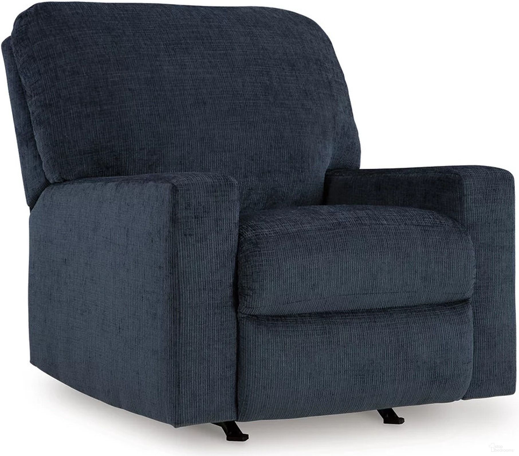 The appearance of Aviemore Recliner In Ink designed by Signature Design by Ashley in the modern / contemporary interior design. This ink piece of furniture was selected by 1StopBedrooms from Aviemore Collection to add a touch of cosiness and style into your home. Sku: 2430325. Material: Fabric.