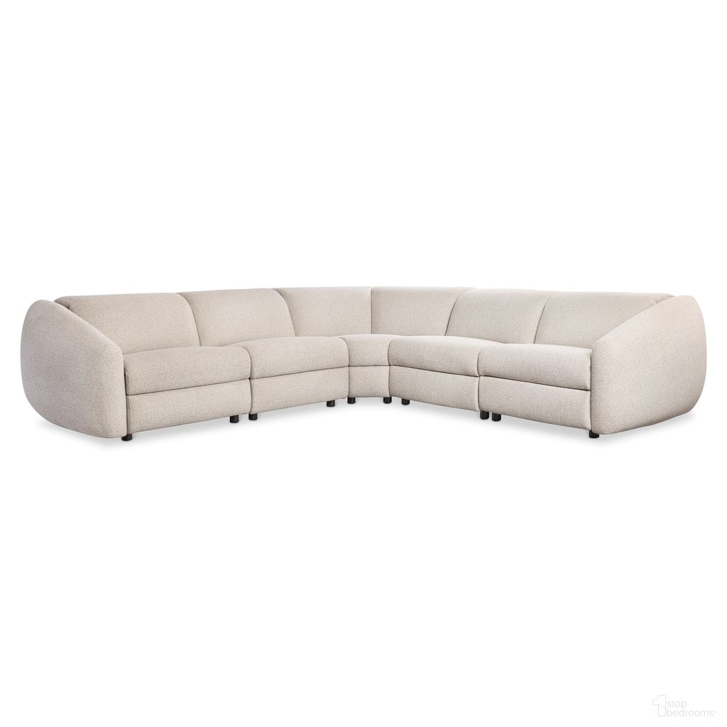 The appearance of Avignon 5-Piece Fabric Power Motion Sectional In Beige and Tan designed by Bernhardt in the modern / contemporary interior design. This beige/tan piece of furniture was selected by 1StopBedrooms from Avignon Collection to add a touch of cosiness and style into your home. Sku: B930RO;B935RO;B936RO;B955RO;B960RO. Material: Fabric.