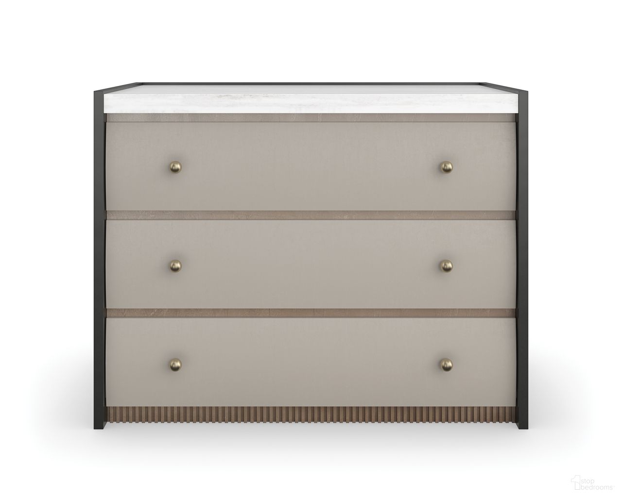 The appearance of Avignon Nightstand In Brown designed by Caracole in the transitional interior design. This brown piece of furniture  was selected by 1StopBedrooms from Avignon Bronze Collection to add a touch of cosiness and style into your home. Sku: CLA-023-065. Material: Stone.