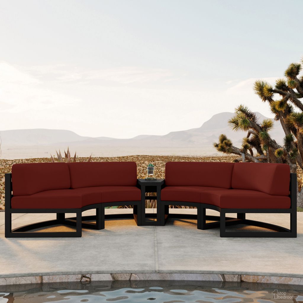 The appearance of Avion 3 Piece Curve Sectional Set In Canvas Henna and Black designed by Harmonia Living in the transitional interior design. This canvas henna/black piece of furniture was selected by 1StopBedrooms from Avion Collection to add a touch of cosiness and style into your home. Sku: HL-AVN-BK-3CSEC-HN. Material: Aluminum.