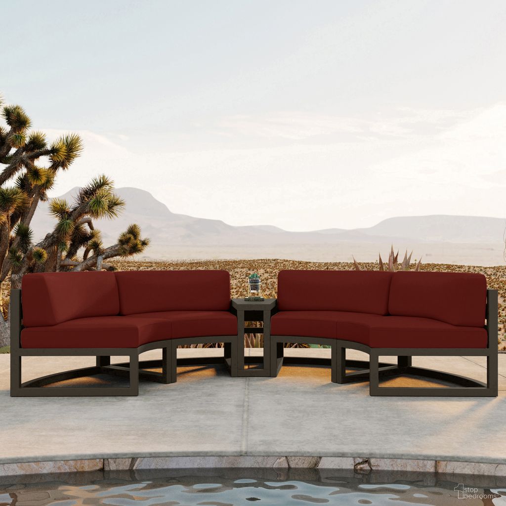 The appearance of Avion 3 Piece Curve Sectional Set In Canvas Henna and Slate designed by Harmonia Living in the transitional interior design. This canvas henna/slate piece of furniture was selected by 1StopBedrooms from Avion Collection to add a touch of cosiness and style into your home. Sku: HL-AVN-SL-3CSEC-HN. Material: Aluminum.