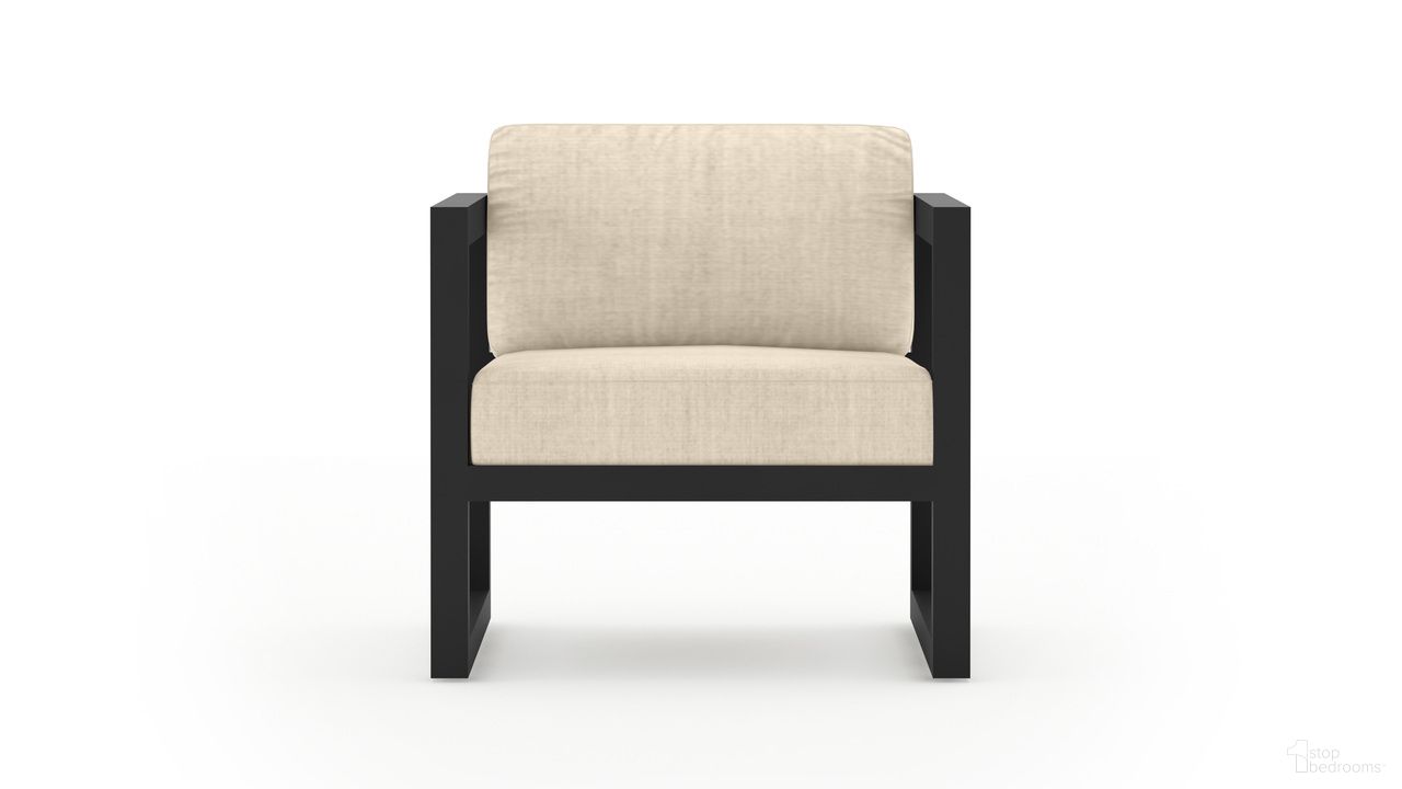 Avion Club Chair In Canvas Flax and Slate