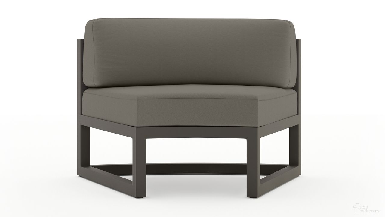 Avion Curve Seat Set of 2 In Canvas Charcoal and Slate