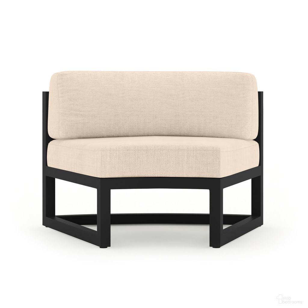 The appearance of Avion Curve Seat Set of 2 In Canvas Flax and Black designed by Harmonia Living in the transitional interior design. This canvas flax/black piece of furniture was selected by 1StopBedrooms from Avion Collection to add a touch of cosiness and style into your home. Sku: AVN-BK-CRVS-CF. Material: Aluminum.