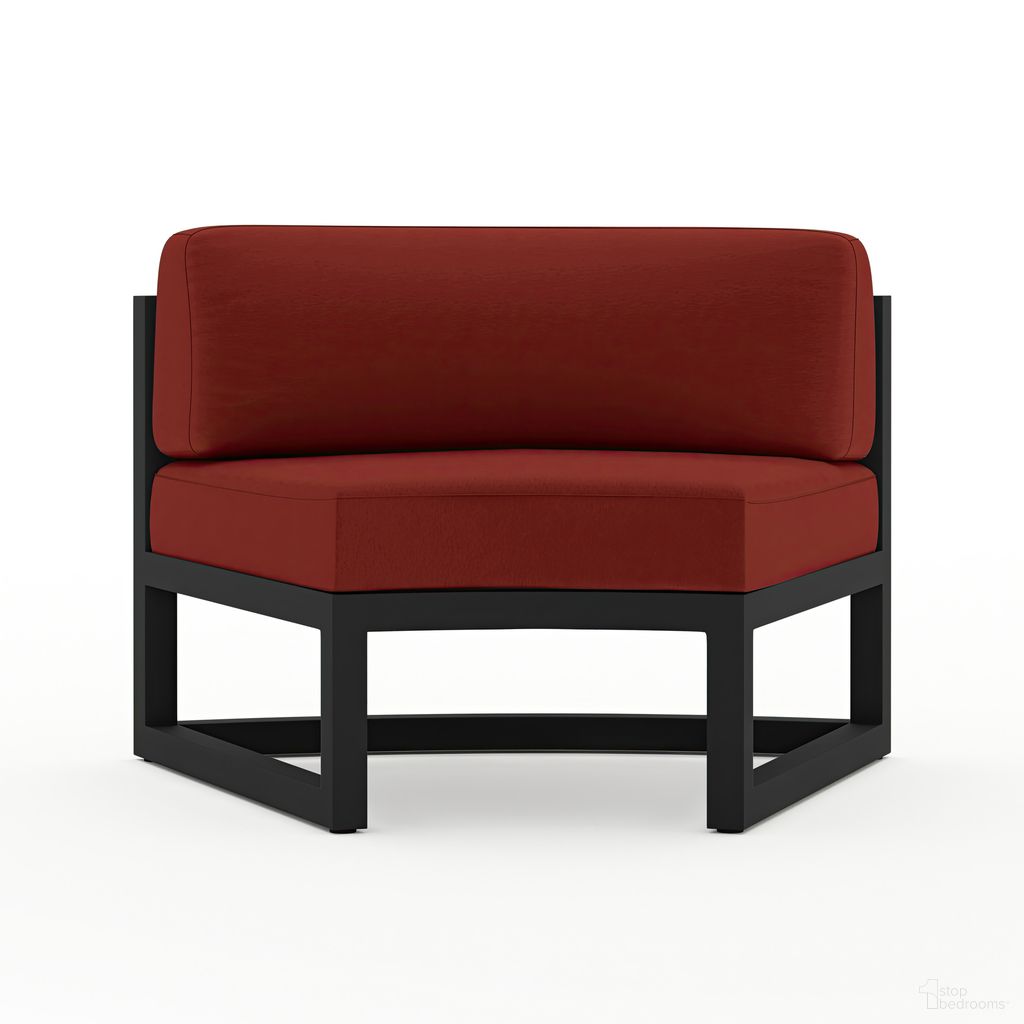 The appearance of Avion Curve Seat Set of 2 In Canvas Henna and Black designed by Harmonia Living in the transitional interior design. This canvas henna/black piece of furniture was selected by 1StopBedrooms from Avion Collection to add a touch of cosiness and style into your home. Sku: AVN-BK-CRVS-HN. Material: Aluminum.