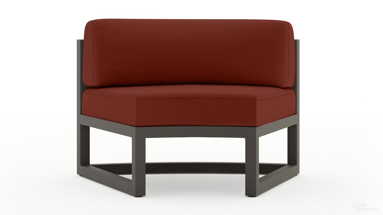 The appearance of Avion Curve Seat Set of 2 In Canvas Henna and Slate designed by Harmonia Living in the transitional interior design. This canvas henna/slate piece of furniture was selected by 1StopBedrooms from Avion Collection to add a touch of cosiness and style into your home. Sku: AVN-SL-CRVS-HN. Material: Aluminum.