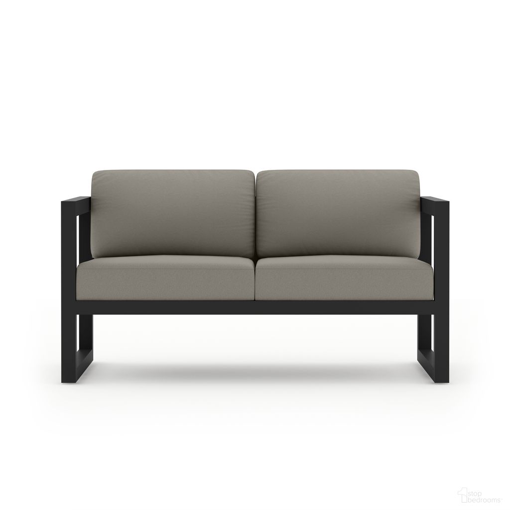 The appearance of Avion Loveseat In Canvas Charcoal and Black designed by Harmonia Living in the transitional interior design. This canvas charcoal/black piece of furniture was selected by 1StopBedrooms from Avion Collection to add a touch of cosiness and style into your home. Sku: HL-AVN-BK-LS-CC. Material: Aluminum.