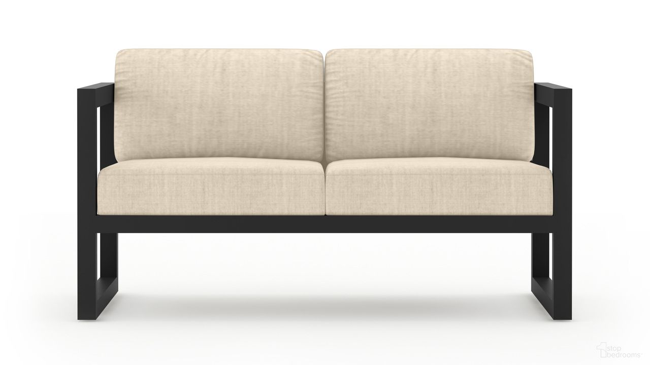 The appearance of Avion Loveseat In Canvas Flax and Slate designed by Harmonia Living in the transitional interior design. This canvas flax/slate piece of furniture was selected by 1StopBedrooms from Avion Collection to add a touch of cosiness and style into your home. Sku: HL-AVN-SL-LS-CF. Material: Aluminum.