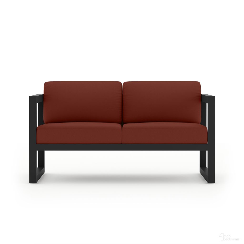 The appearance of Avion Loveseat In Canvas Henna and Black designed by Harmonia Living in the transitional interior design. This canvas henna/black piece of furniture was selected by 1StopBedrooms from Avion Collection to add a touch of cosiness and style into your home. Sku: HL-AVN-BK-LS-HN. Material: Aluminum.