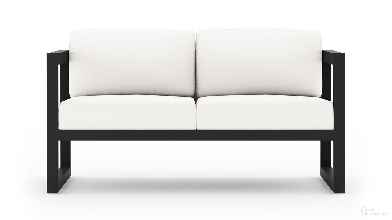 The appearance of Avion Loveseat In Canvas Natural and Slate designed by Harmonia Living in the transitional interior design. This canvas natural/slate piece of furniture was selected by 1StopBedrooms from Avion Collection to add a touch of cosiness and style into your home. Sku: HL-AVN-SL-LS-CN. Material: Aluminum.