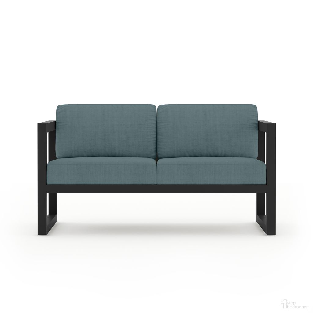The appearance of Avion Loveseat In Cast Lagoon and Black designed by Harmonia Living in the transitional interior design. This cast lagoon/black piece of furniture was selected by 1StopBedrooms from Avion Collection to add a touch of cosiness and style into your home. Sku: HL-AVN-BK-LS-CL. Material: Aluminum.
