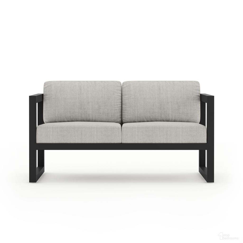 The appearance of Avion Loveseat In Cast Silver and Black designed by Harmonia Living in the transitional interior design. This cast silver/black piece of furniture  was selected by 1StopBedrooms from Avion Collection to add a touch of cosiness and style into your home. Sku: HL-AVN-BK-LS-CS. Material: Aluminum.