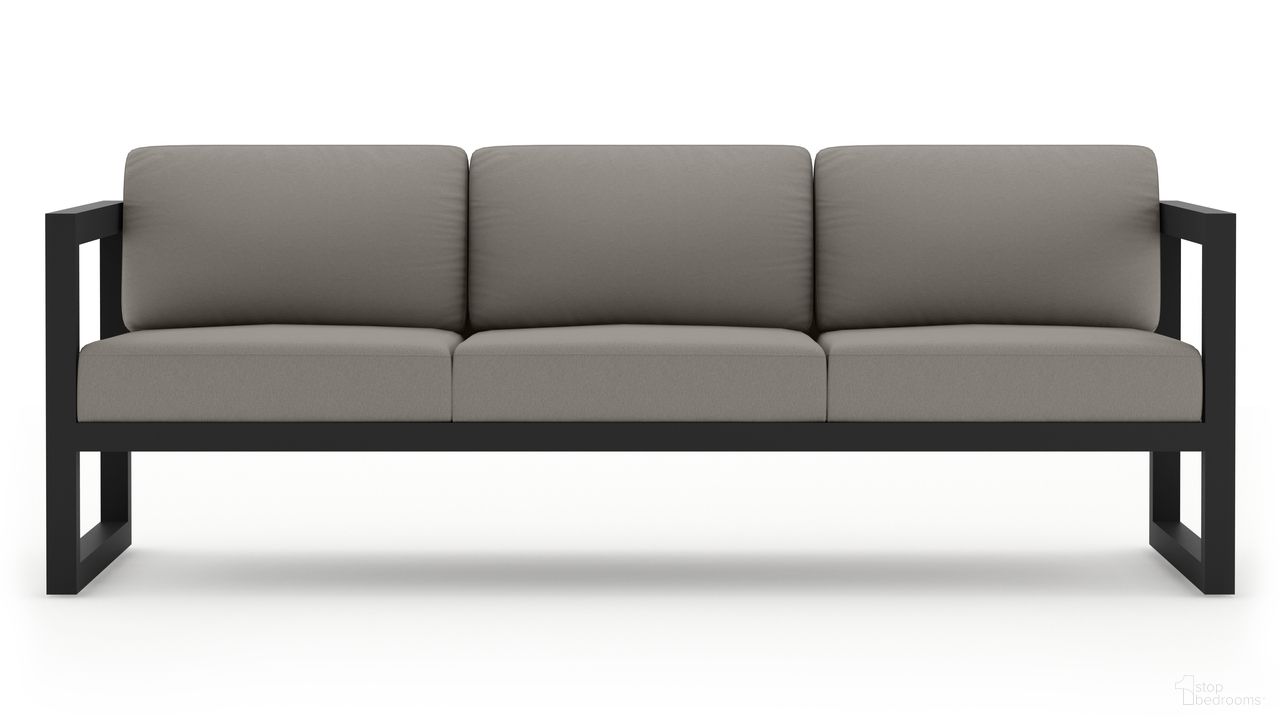 Avion Sofa In Canvas Charcoal and Slate