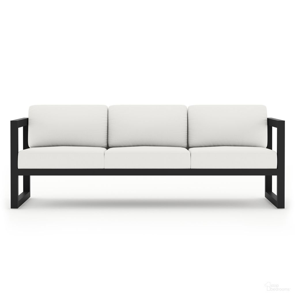 The appearance of Avion Sofa In Canvas Natural and Black designed by Harmonia Living in the transitional interior design. This canvas natural/black piece of furniture was selected by 1StopBedrooms from Avion Collection to add a touch of cosiness and style into your home. Sku: HL-AVN-BK-S-CN. Material: Aluminum.