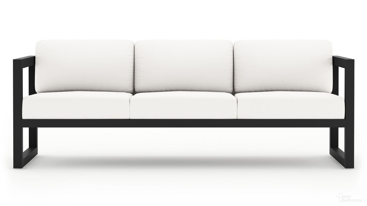 The appearance of Avion Sofa In Canvas Natural and Slate designed by Harmonia Living in the transitional interior design. This canvas natural/slate piece of furniture was selected by 1StopBedrooms from Avion Collection to add a touch of cosiness and style into your home. Sku: HL-AVN-SL-S-CN. Material: Aluminum.