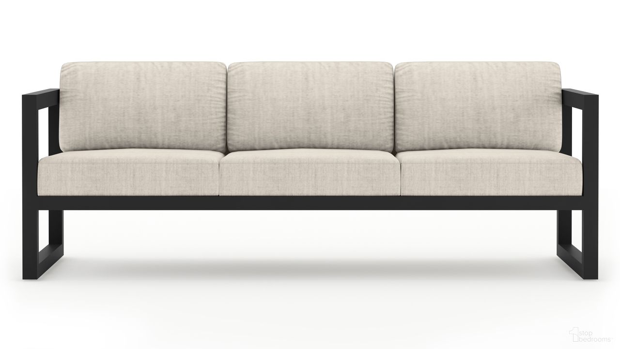 The appearance of Avion Sofa In Cast Silver and Slate designed by Harmonia Living in the transitional interior design. This cast silver/slate piece of furniture  was selected by 1StopBedrooms from Avion Collection to add a touch of cosiness and style into your home. Sku: HL-AVN-SL-S-CS. Material: Aluminum.
