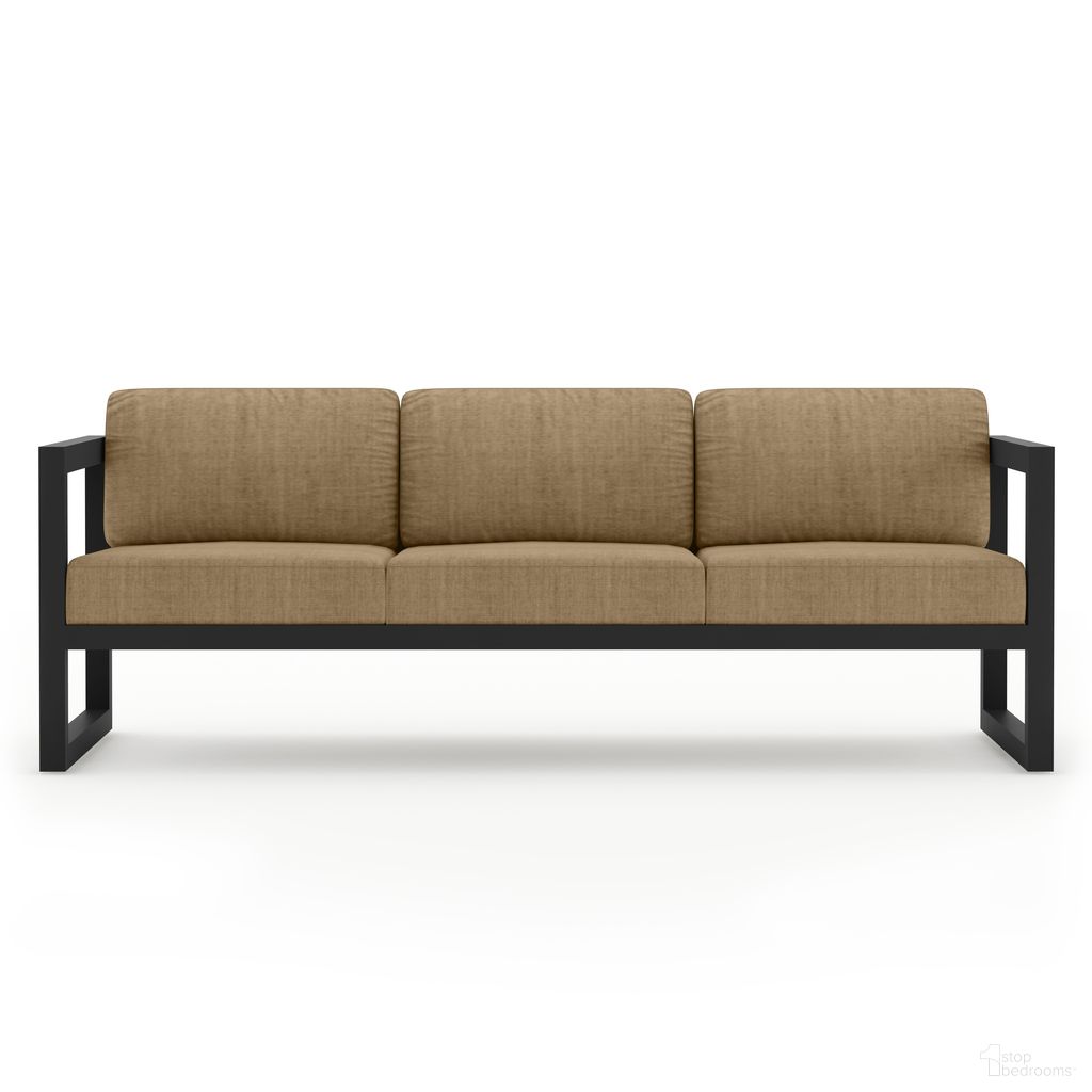 Avion Sofa In Heather Beige and Black