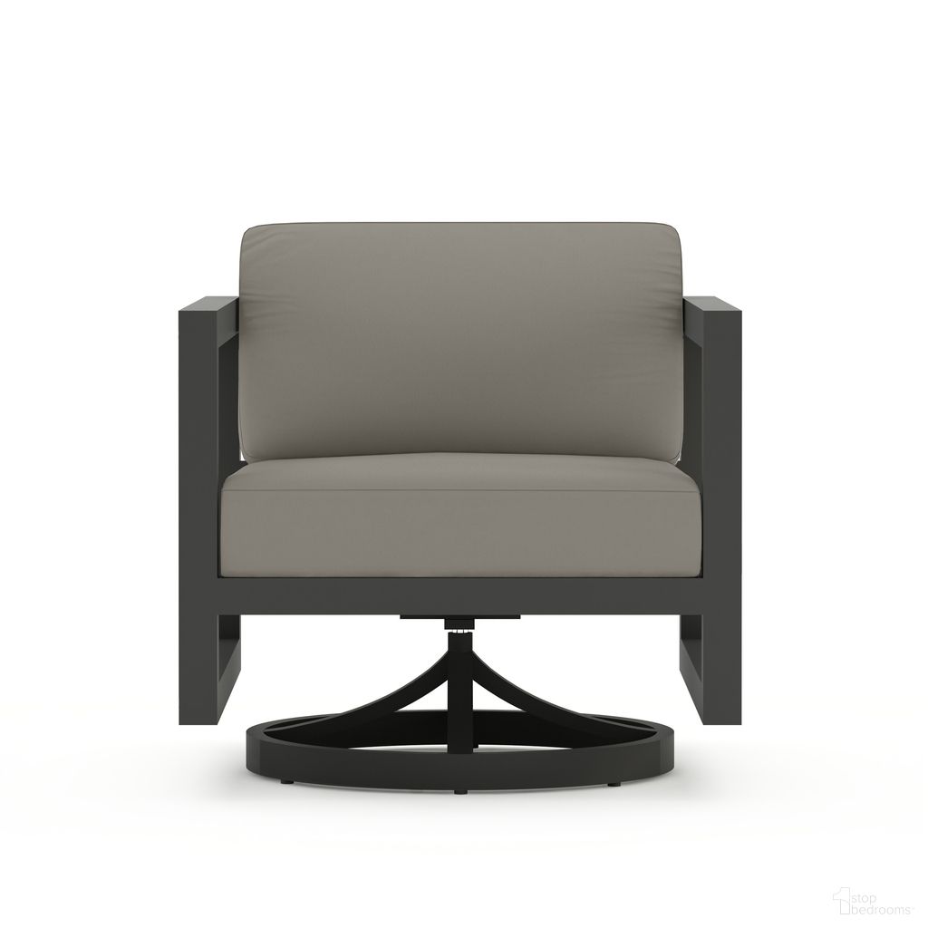 Avion Swivel Rocker In Canvas Charcoal and Slate