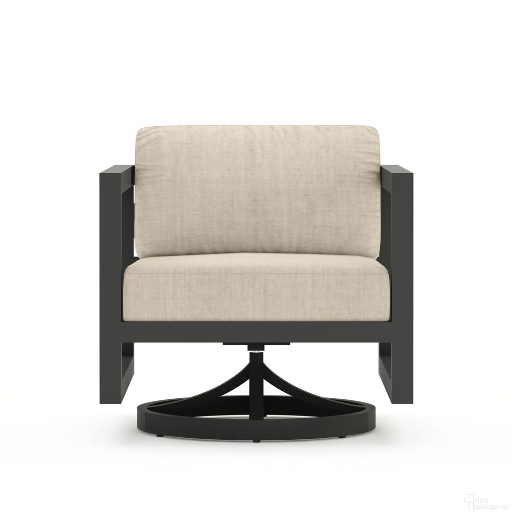 The appearance of Avion Swivel Rocker In Canvas Flax and Slate designed by Harmonia Living in the transitional interior design. This canvas flax/slate piece of furniture was selected by 1StopBedrooms from Avion Collection to add a touch of cosiness and style into your home. Sku: AVN-SL-SR-CF. Material: Aluminum.