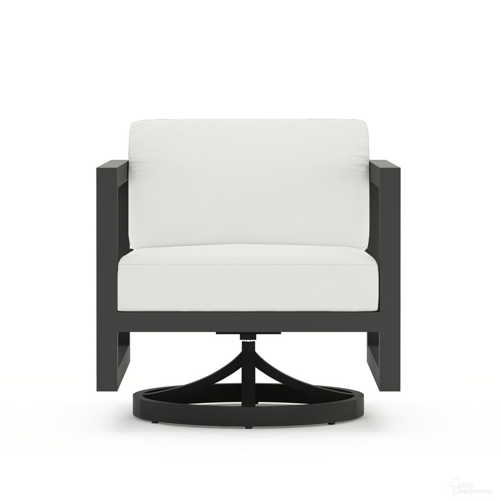 Avion Swivel Rocker In Canvas Natural and Slate