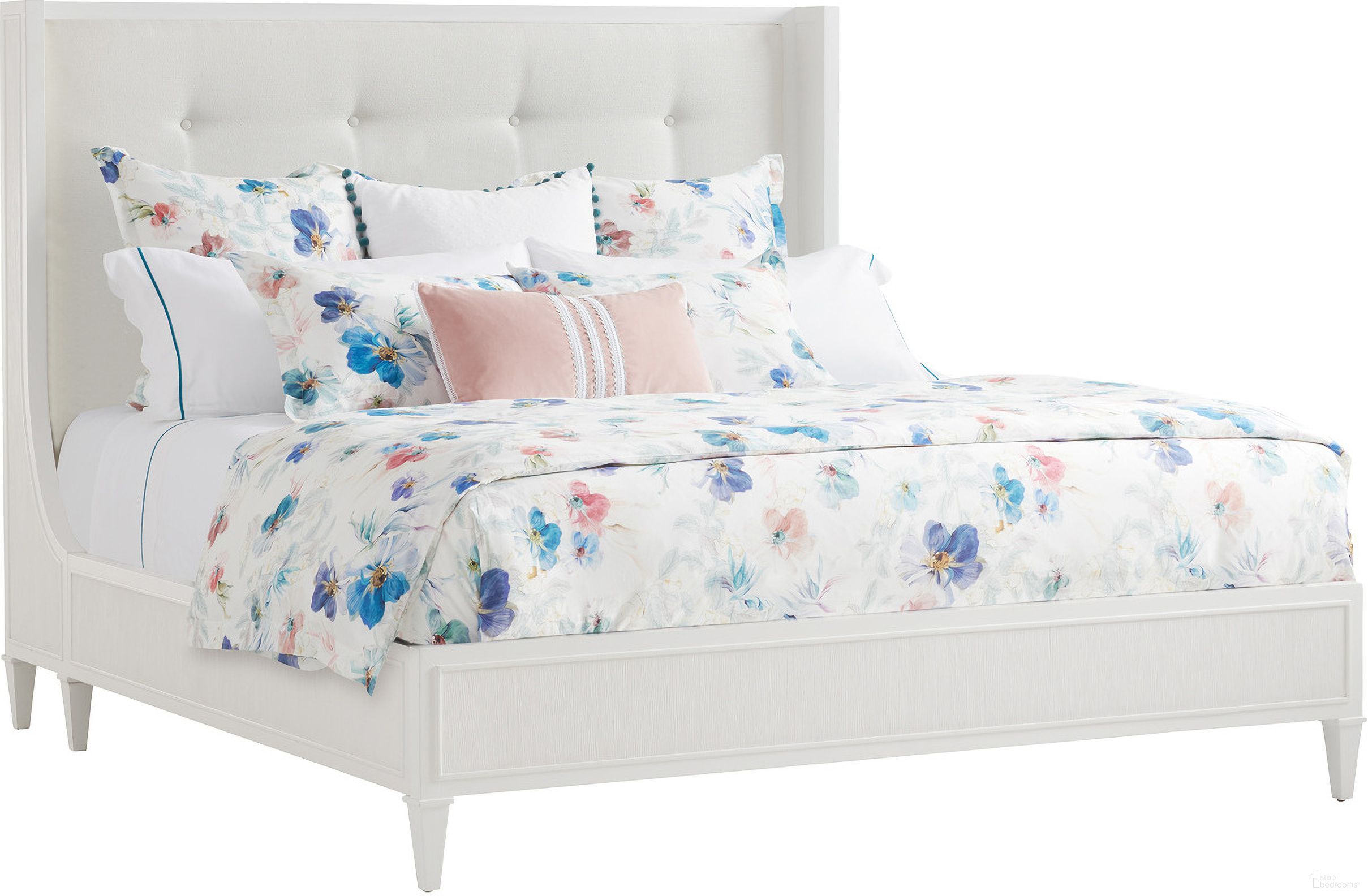 The appearance of Avondale Arlington California King Platform Bed In Alabaster designed by Lexington in the traditional interior design. This alabaster piece of furniture was selected by 1StopBedrooms from Avondale Collection to add a touch of cosiness and style into your home. Sku: 415-145C. Bed Type: Platform Bed. Material: Wood. Bed Size: California King.