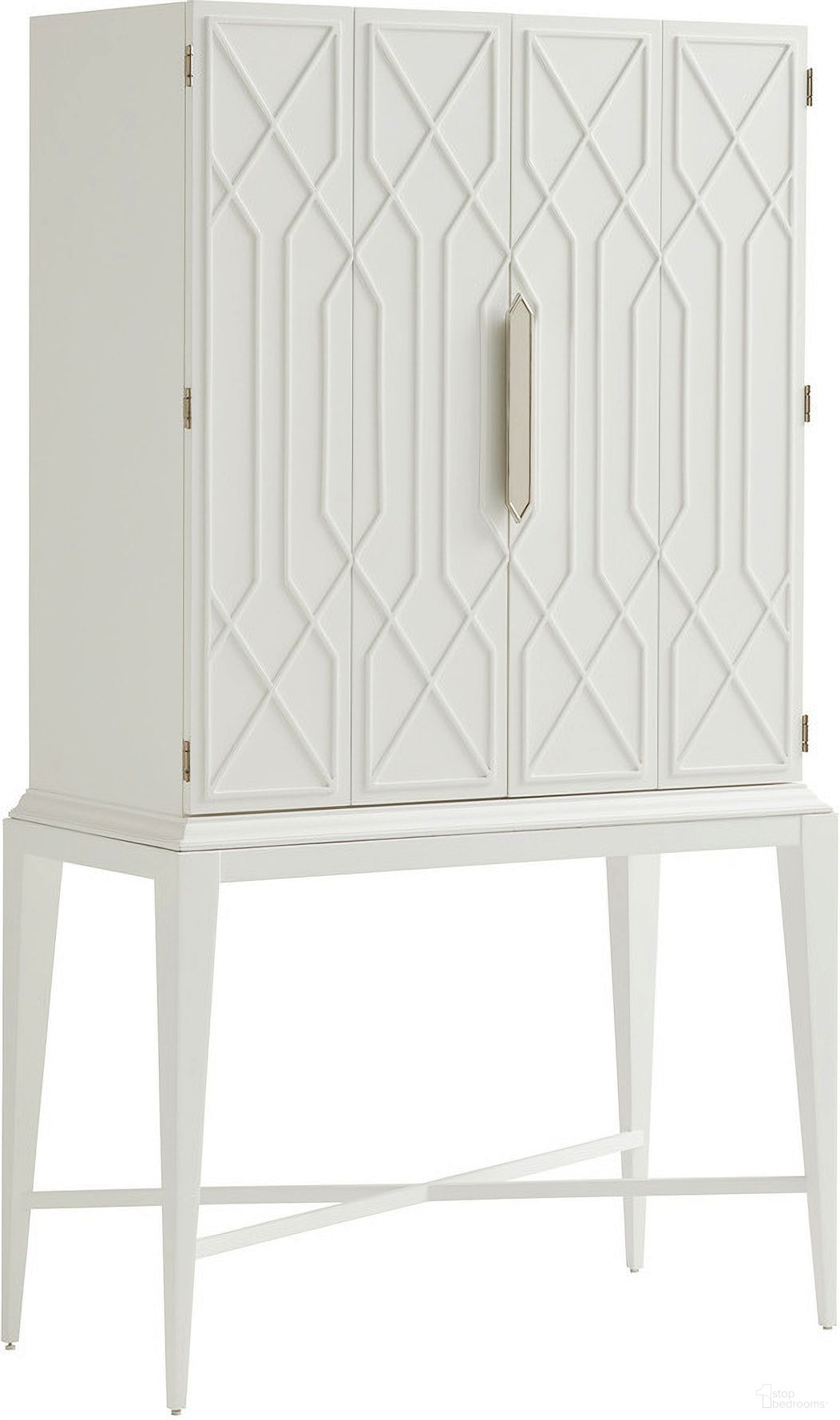 The appearance of Avondale Elmhurst Bar In Alabaster designed by Lexington in the traditional interior design. This alabaster piece of furniture was selected by 1StopBedrooms from Avondale Collection to add a touch of cosiness and style into your home. Sku: 415-961C. Material: Wood.
