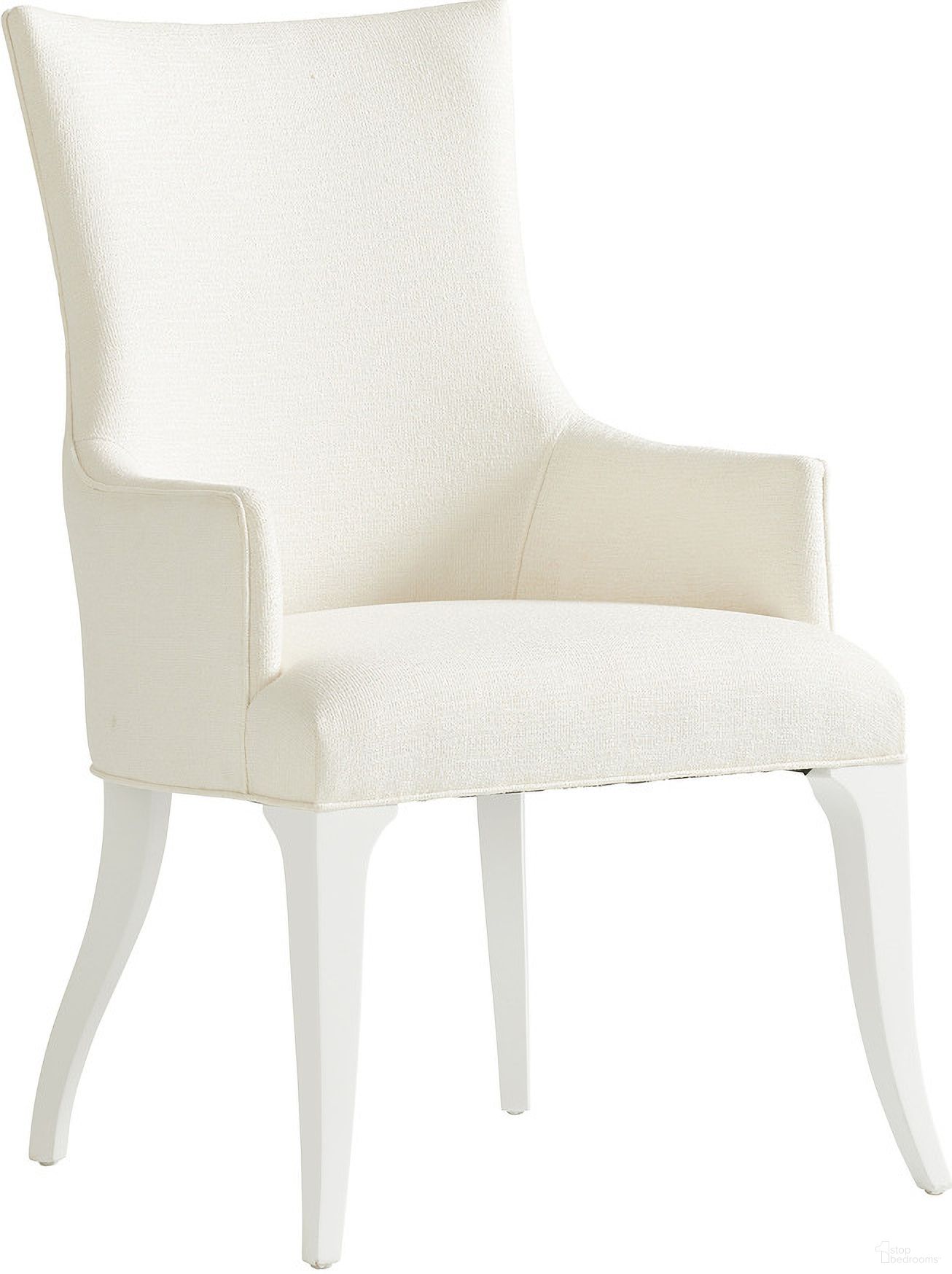 The appearance of Avondale Geneva Upholstered Arm Chair In Alabaster designed by Lexington in the traditional interior design. This alabaster piece of furniture was selected by 1StopBedrooms from Avondale Collection to add a touch of cosiness and style into your home. Sku: 415-883-01. Material: Wood. Chair Type: Arm Chair.